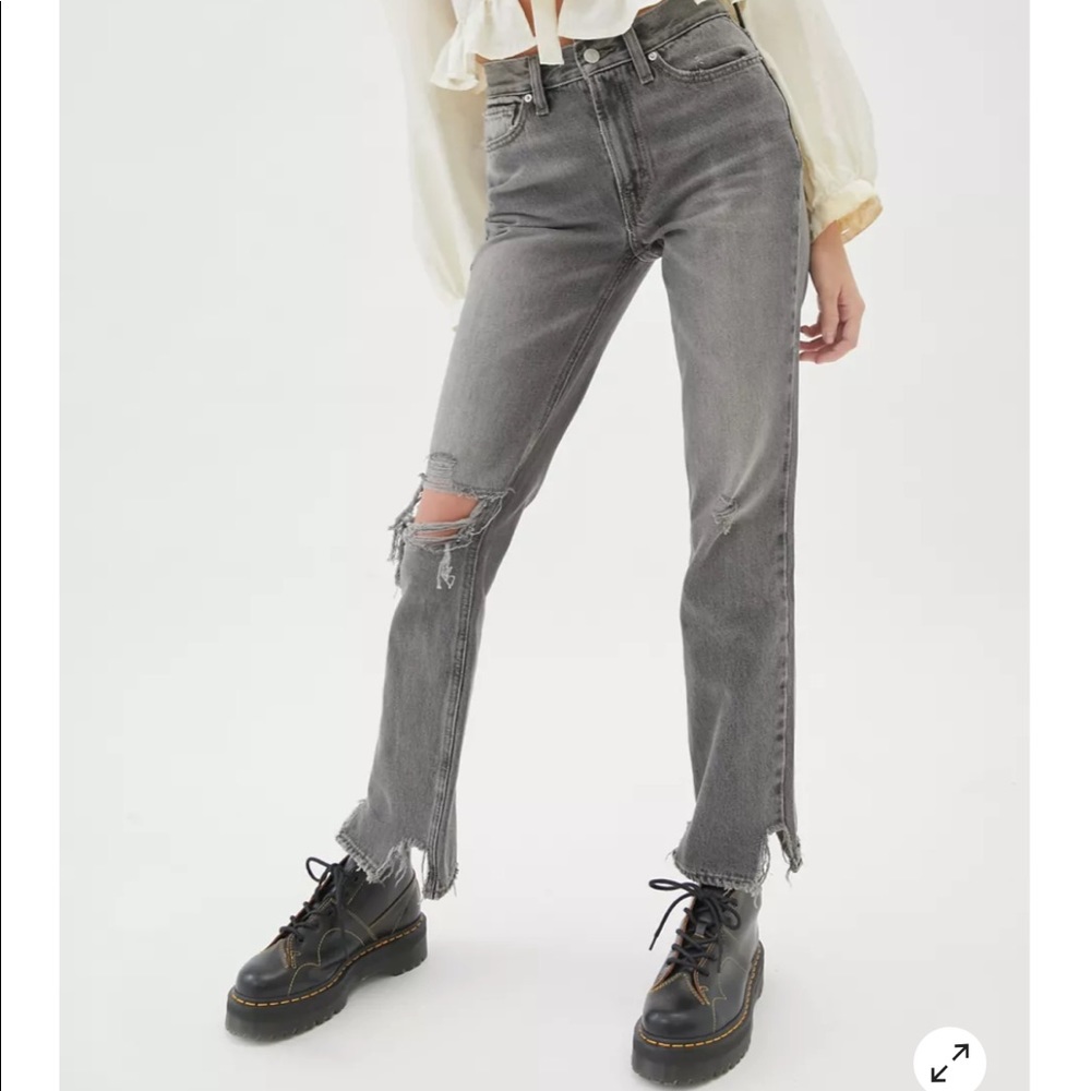 BDG Mid-Rise Bootcut Jean - Destroyed Grey Denim